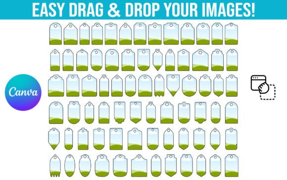 75 Customizable Tag Canva Frame Templates for Modern Design