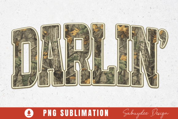 Camo Darlin Sublimation PNG: A Creative Design Asset