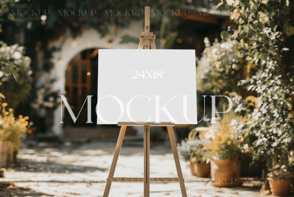 Elevate Your Event Design with a Horizontal Sign Mockup