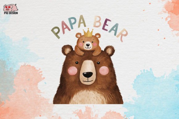 Enhance Your Projects with Papa Bear Clipart PNG Graphics