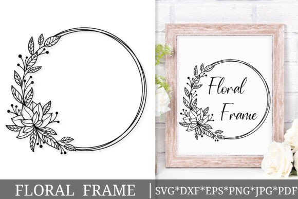 Floral Circle Frame SVG: A Botanical Design Essential