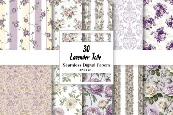 Lavender Toile Digital Paper Pack: A Designer's Guide to Elegant Patterns