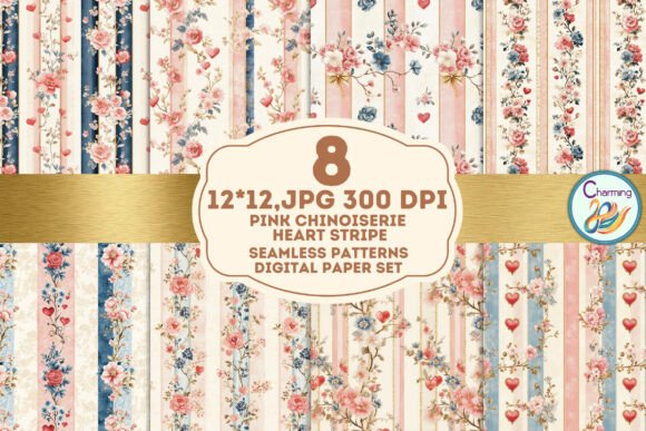 Pink Chinoiserie Stripe: A Designer's Pattern Asset