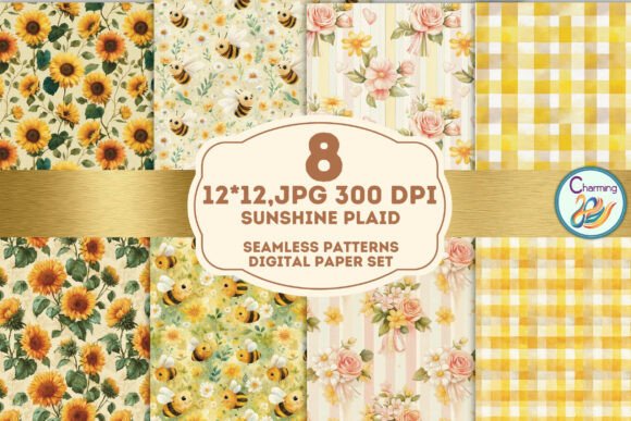 Seamless Paper: Sunshine Plaid for Vibrant Design