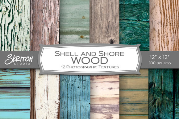 Shell and Shore Pastel Wood Textures