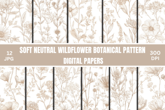 Soft Neutral Wildflower Botanical Pattern: A Designer's Guide